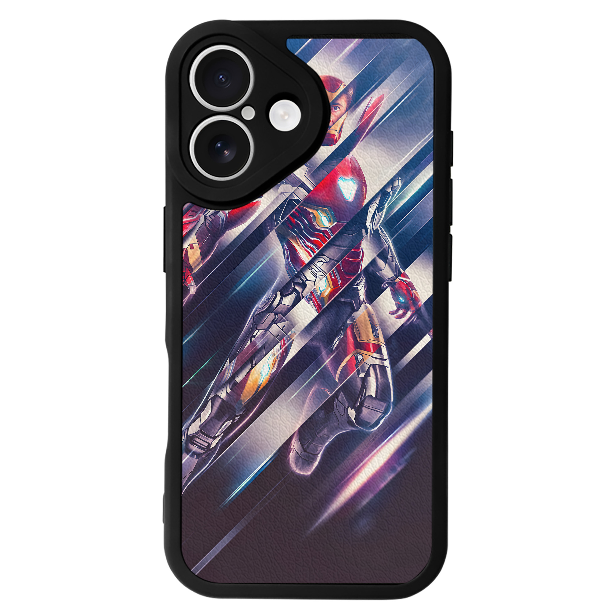 （画像用） アベンジャーズ The Avengers 【iPhone 16シリーズ対応】シリコンスマホケース（レザー調） 材質：シリコン
